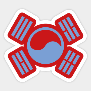 Korean (light blue) Sticker